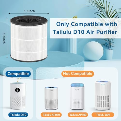 Tailulu D10 Official Air Purifier Replacement Filter（1 Pack） - Image 5