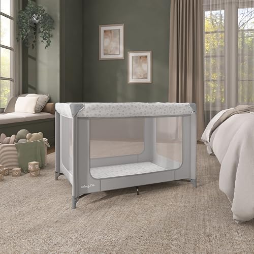 Dream On Me Zodiak Portable Playard, Compact for Travel, Carry Bag, C Grey - Image 6