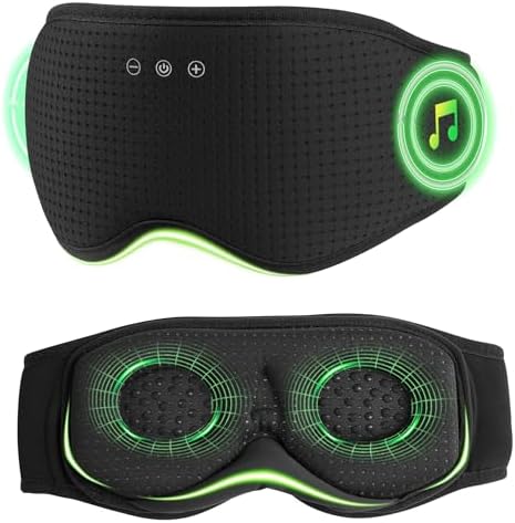 MUSICOZY Bluetooth Sleep Headphones with 3D Eye Mask for Zero Pressure by MUSICOZY