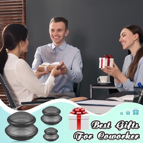 TrelaCo 6 Pcs Silicone Cupping Kit for Massage Therapy,Clear Black - Image 5