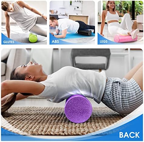Yes4All High-Density EPP Round Back Roller Foam, Exercise Foam Roller for Yoga, & Pilates, Multiple Sizes and Colours, Blue - 18 inches - Image 5
