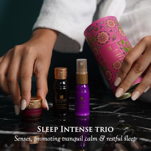 SPA CEYLON Sleep Intense Wellness Trio Set, Ayurvedic Pampering Set with Natural Ingredients, Shower Gel, Body Mist, Balm (150 g, Lavender, Ylang Ylang) - Image 4