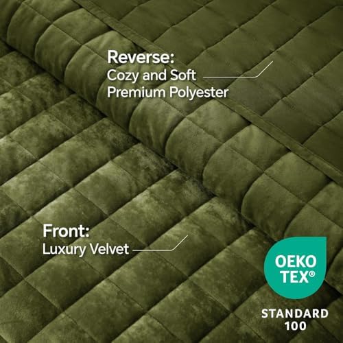 BEDELITE Velvet Quilt Set Queen Size, Luxury Velvet Comforter Bedding - Image 3