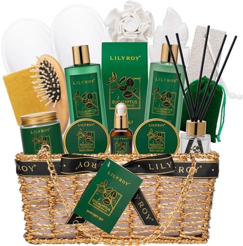 Spa Skin Care Gifts Set - 18Pcs Luxurious Spa Gift Baskets for Women & Men by LILYROY
