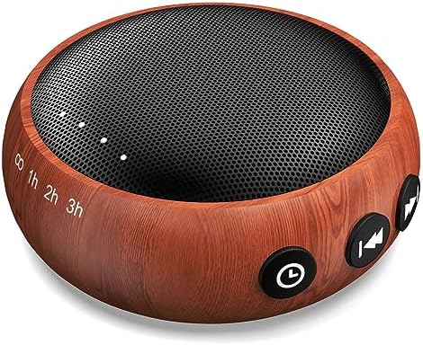Sound Machine Small White Noise Machine with 30 Soothing Sounds Sleep Machine for Baby Kids Adults Natural Sounds Rain Fan Brown Pink Nosie Machine with 36 Volume Levels for Office Home Travel(Wooden) by SoundMe
