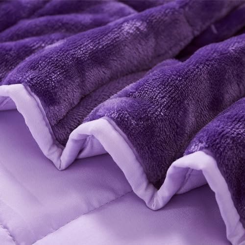 MOTRIP Soft Weighted Blanket, Purple, 60 * 80, 15LBS - Image 7