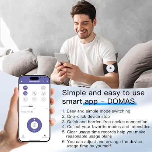 MASTOGO App-Controlled Wireless TENS and EMS Unit for Back Pain Relief. - Image 2