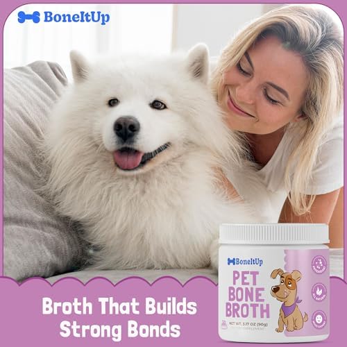 BoneItUp Dog Bone Broth Powder - Made with Real Beef & Chicken, Nutritious & Hydrating Dog Bone Broth Topper for Picky Eaters - Healthy Joints, Coat, Digestion Support (30 Servings) - Image 7