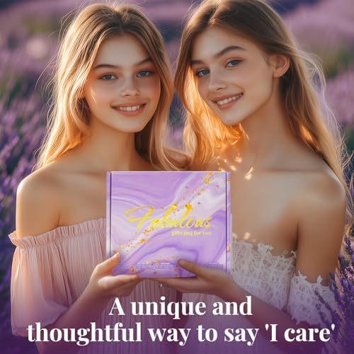 BODY & EARTH Self Care Gifts for Women Get Well Soon Gifts, Purple Birthday Gift Baskets, 8pcs Lavender Bath and Body Sets with 20oz Vacuum Insulated Tumbler Mother's Day Gifts for Mom - Image 7