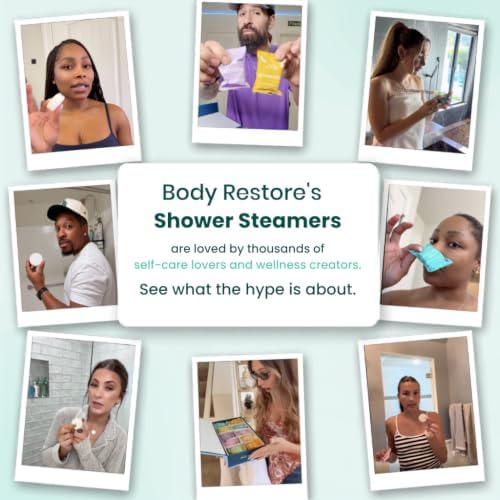 BodyRestore Shower Steamers Aromatherapy, Gifts for Men, Clarity 6 Pack - Image 5