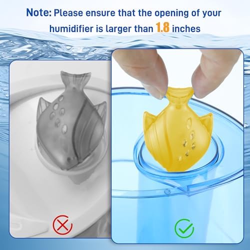 Humidifier Cleaning Fish for Humidifiers and Fish Tanks, Yellow, 6 Pack - Image 4