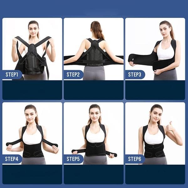Back Brace Posture Corrector for Women and Men, Shoulder Straightener, Adjustable Full Back Support, Upper and Lower Back Pain Relief - Scoliosis, Hunchback, Hump, Thoracic, Spine Corrector (X-Large) - Image 4