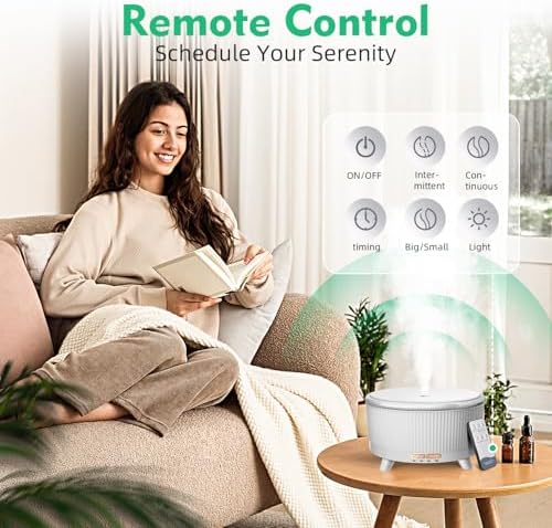 500ml Essential Oil Diffuser, Ultrasonic Aromatherapy Humidifier - Image 6