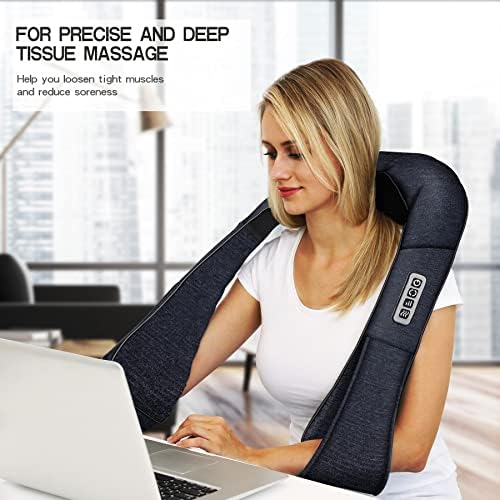 Mo Cuishle Gifts for Women, Shiatsu Back Shoulder & Neck Massager with Heat - Image 4