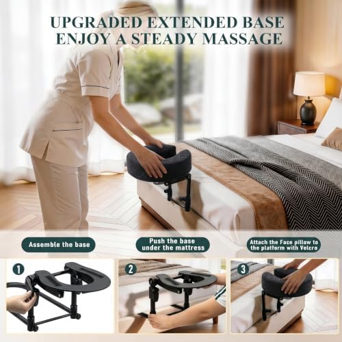 Massage Headrest for Bed, Face Down Massage Pillow & Face Cradle - Image 4