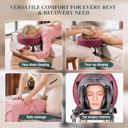 Massage Headrest for Bed, Face Down Massage Pillow & Face Cradle - Image 3