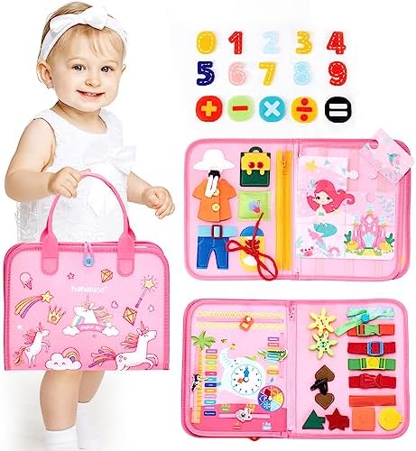 hahaland Busy Board for Toddlers Boys Girls Montessori Toys for 3+ Year Old by hahaland