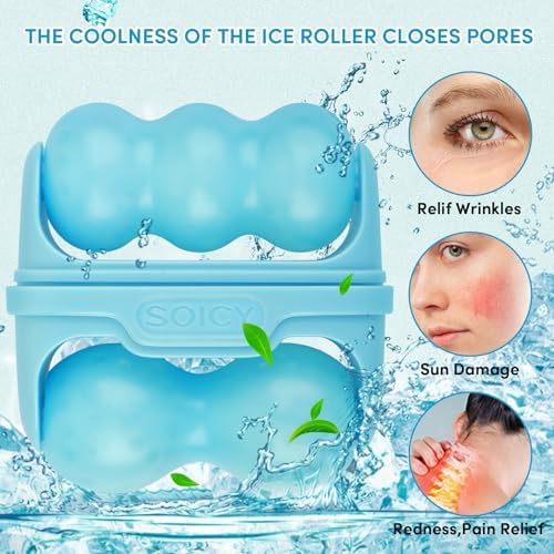 Fronnor Ice Roller for Face,Eyes,Cooling to Tighten Brighten Complexion,Soothing Skin Care Tool,Massager Under Eye Puffiness,Gift for Women - Image 2