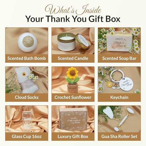 Thank You Gift Box for Women – Self Care Spa Set for Coworkers, Teachers, Nurses & Friends, Appreciation Care Package for Birthdays & Thinking of You Gift Box Set - Image 2