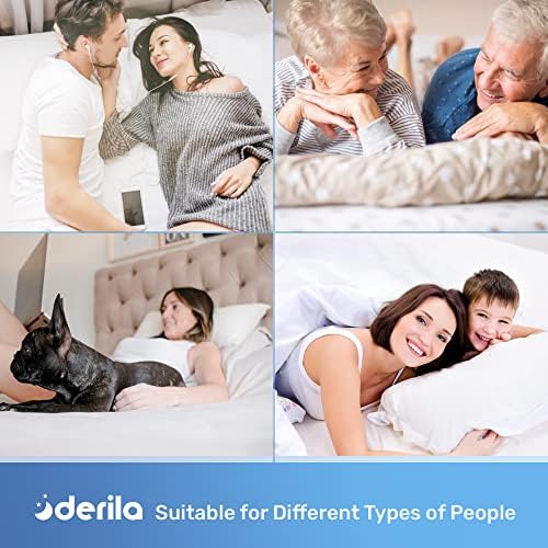Derila Cooling Pillowcase for Neck Pillow, Cover Only, White, 50 x 30 cm - Image 5