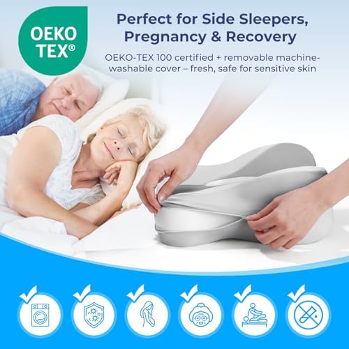13" Extended-Length Knee Pillow for Side Sleepers with Full Thigh Support - Image 5