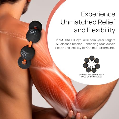 PRIMEKINETIX MyoBalls Massage Therapy Balls - 360° Relief for Plantar Fasciitis, Shin Splints, Tight Calves & IT Band - Deep Tissue Trigger Point Tool for Athletes & Active Lifestyles - 7 Ball Set - Image 5
