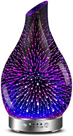 MAXWINER Essential Oil Diffusers Ultrasonic 3D Glass Aromatherapy Diffuser by MAXWINER