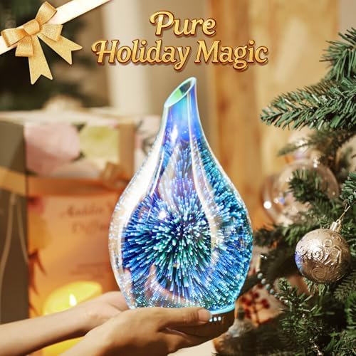 Porseme Essential Oil Diffuser 280ml Handmade Glass Diffuser 7H Runtime - Image 6