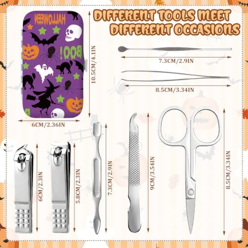12 Sets Halloween Manicure Set Gifts Bulk with Bags Cards for Women - Image 4