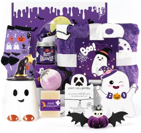 Boo Basket Stuffers Purple Halloween Gifts for Women Girls by Nlicrst