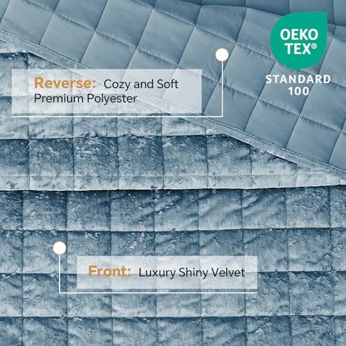 BEDELITE Velvet Quilt Set Queen Size, Luxury Velvet Comforter Bedding - Image 3