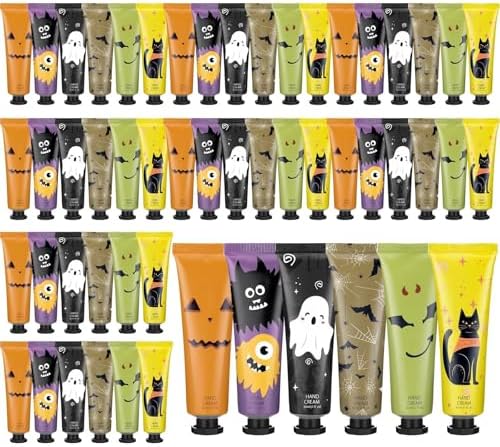 48 Pack Halloween Hand Cream, Halloween Lotion Gifts Bulk for Women by Dansib