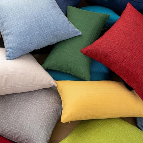 Kevin Textile Outdoor Waterproof 24”x24” Pillow Covers 2 Pack, Dark Green - Image 7