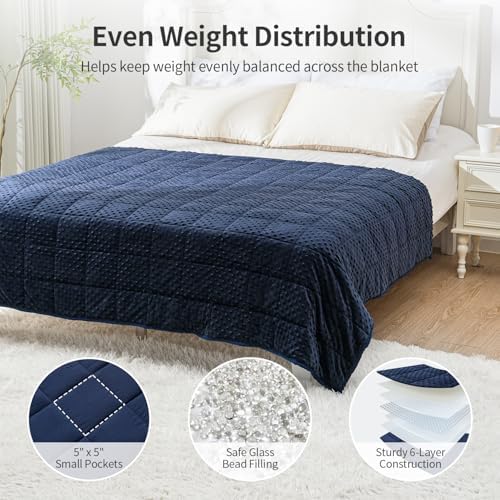 Uttermara Minky Weighted Blanket for Adults, 80x87 Inches 20lbs King Size - Image 5
