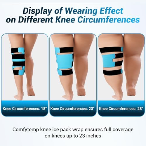 Comfytemp Large Knee Ice Pack Wrap Reusable Gel Full Coverage Knee Cold Pad - Image 4