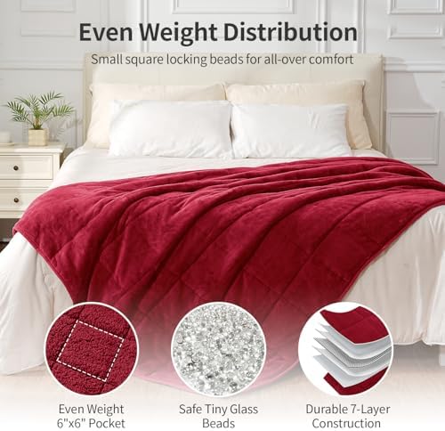 Uttermara Weighted Blankets for Adults Full Size, 15lbs 48x72 inches - Image 6