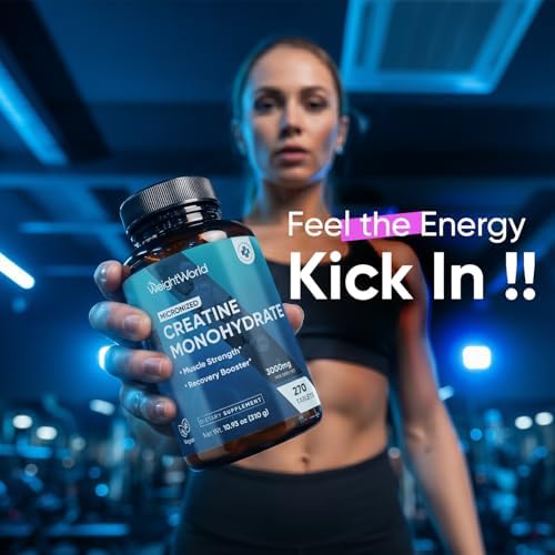 WeightWorld Micronized Creatine Monohydrate 3000mg |1000mg per Tab | 270 Ct - Image 4