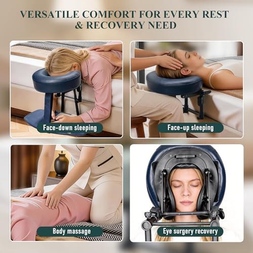 Massage Headrest for Bed, Face Down Massage Pillow & Face Cradle - Image 4