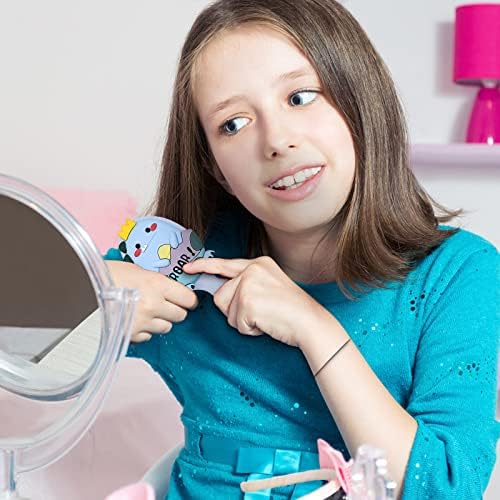 Toddler Detangler and Massage Brush - Mini Air Cushion Brush for Kids' Thin Hair - Blue - Image 5