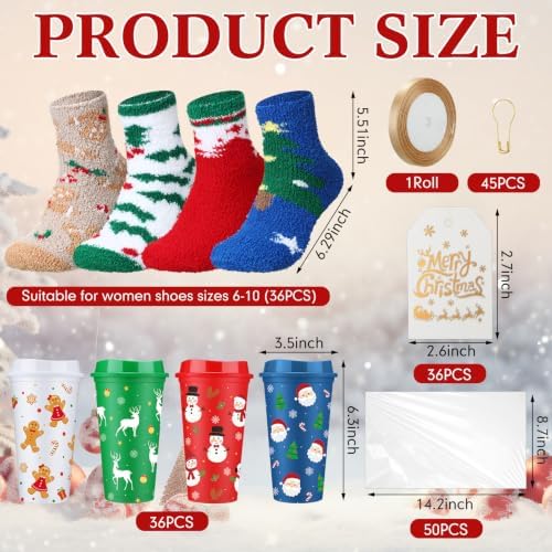 Glitopper 36 Sets/ 145 Pcs Christmas Bulk Gifts for Women Coworkers - Image 3