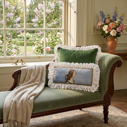 patdrea Designer Velvet Throw Pillow Cover,Set of 2,12"x28"-Botticelli A - Image 7