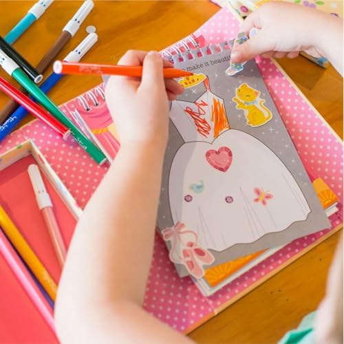 Schylling Tiger Tribe Ballet Coloring Set - Travel Take Along Art Kit - All Supplies Included - Easy Storage - Ages 3+ - 14014, Small - Image 6
