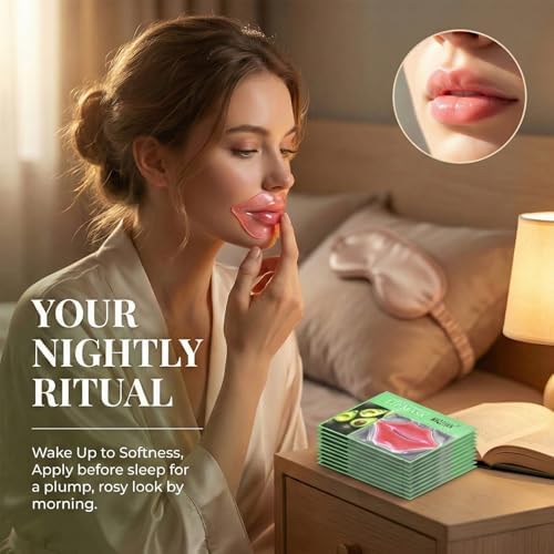 30PCS Moisturizing Lip Mask - Lip Patches for Spa Daily Labial Masks Skincare Hydrating to Reduce Wrinkles Dryness Anti-wrinkle Lightens, Avocado - Image 7