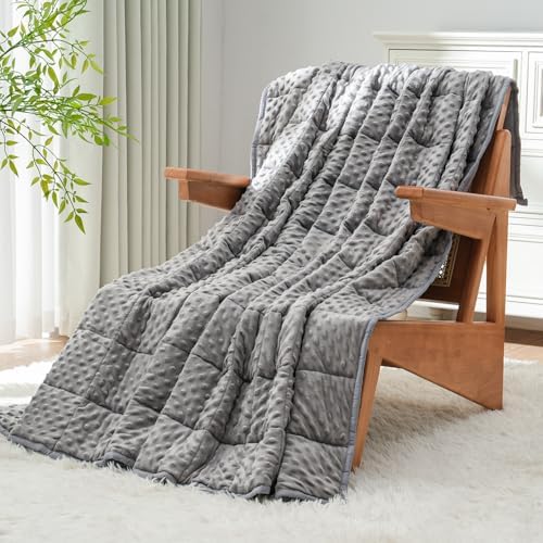 Uttermara Cooling Weighted Blanket for Adults, 15 lbs Queen Size 60" x 80" by Uttermara