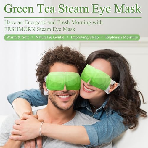 16Packs Steam Eye Mask Heated Eye Masks For Dry Eyes, Green Tea - Image 2