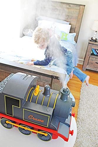 Crane Cool Mist Ultrasonic Baby Humidifier for Nursery and Kids Room, Auto Shut Off 1 Gallon, Optional Filter, Playful Design, Train - Image 4