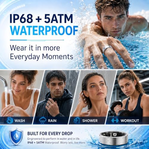 Smart Ring Fitness Tracker for Men & Women with Sleep, Heart Rate & SpO2 - Image 5