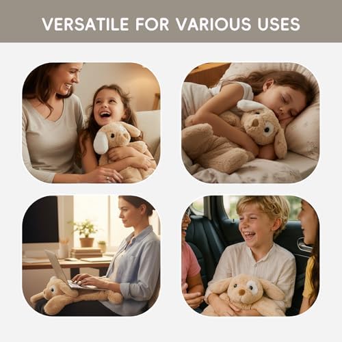 L'AGRATY Weighted Lap Pad for Kids 7 lbs, Sensory Needs Weighted Stuffed Animals Lap Blanket Soft Plush Hugging Sensory for Kids Teen Adults Removable Washable Cover - Image 5