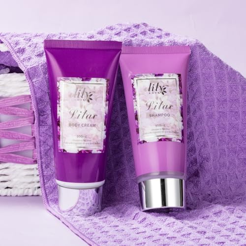 17Pcs Spa Gifts Spa Kit - Perfect Lavender Lilac Spa Gift Baskets for Women - Image 5