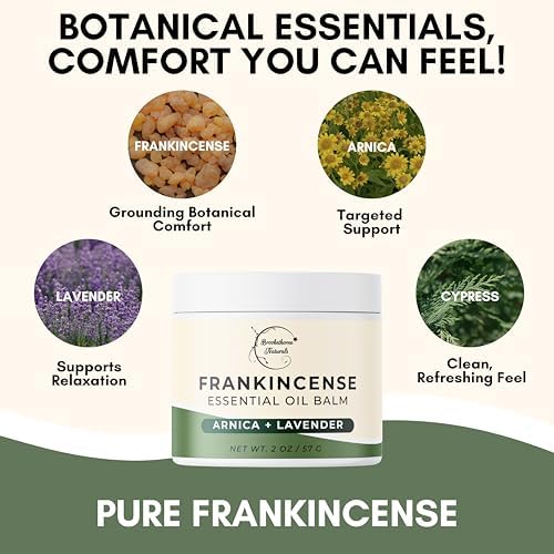Brookethorne Naturals Frankincense Balm with Arnica Montana 2oz - Image 4